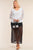 Plus Size Relaxed Fit Deep Plunge V-neck Long Polka Dot Mesh Balloon Sleeve Top
