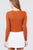 Long Sleeve V-neck W/button Down Crop Cardigan
