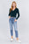 Long Sleeve V-neck W/button Down Crop Cardigan