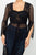 Stripe Mesh Cardigan