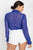 Ruffle Mock Neck Lace Top