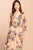 Floral Print Maxi Wrap Dress