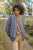 A Woven Jacket That Features Tribal Striped Accents