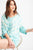 3/4 Sleeves Special Washed Boxy Cotton Slub Top