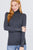 Long Sleeve With Metal Button Detail Turtle Neck Viscose Sweater