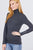 Long Sleeve With Metal Button Detail Turtle Neck Viscose Sweater