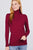 Long Sleeve With Metal Button Detail Turtle Neck Viscose Sweater