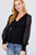Puff Sleeve V-neck Peplum Top
