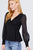 Puff Sleeve V-neck Peplum Top