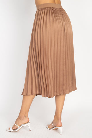 Pleated Maxi Skirt