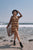 Plus Size Checkered Round Neck Short Sleeve Sweater Mini Dress