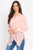 Flounce Hem Polka Dot Blouse