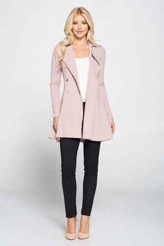 Double Breasted Flare Blazer Dress
