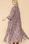 Mix-printed Open Front Kimono With Side Slits