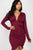 Ruched Wrap Bodycon Dress