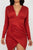Ruched Wrap Bodycon Dress