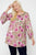 Floral, Bubble Sleeve Tunic