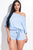 Solid French Terry Slouchy Romper With Tie Waist