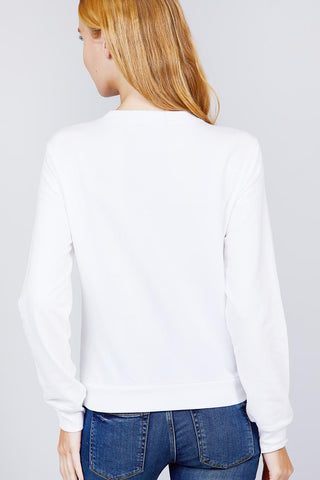 Sequins Embroidered Pullover