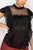 Short Sleeve Ruffle Shadow Top