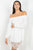 Smocking Off Shoulder Lace Dress
