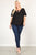 Plus Size Solid Top With A Necktie, Pleated Detail, And Flutter Sleeves