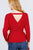 V-neck Wrapped Waist Band Sweater