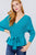 V-neck Wrapped Waist Band Sweater