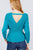 V-neck Wrapped Waist Band Sweater