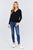 V-neck Back Cross Sweater