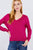 V-neck Back Cross Sweater
