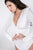 Long Sleeve Shirred Detail Surplice Bodysuit