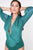 Puff Sleeve Sheer Surplice Bodysuit