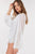 Puff Sleeve Surplice Sheer Chiffon Bodysuit