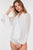 Puff Sleeve Surplice Sheer Chiffon Bodysuit