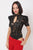Lace Bodysuit W/front Key Hole Opening Details