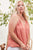 Front Surplice Pleats Back Shirring Solid Cami Top