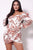 Balloon Sleeve Front Surplus Shirred Hem Floral Mini Dress