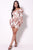 Balloon Sleeve Front Surplus Shirred Hem Floral Mini Dress