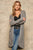 A Solid Ribbed Knit Cardigan