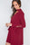 Long Sleeve V-cut Out Solid Mini Dress