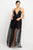 Sleeveless Cross Back Mesh Dress