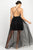Sleeveless Cross Back Mesh Dress