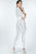 Belted Hi Low Placket Lace Shirt Dress