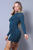 Sexy Long Sleeve Mock Neck Side Or Twist Ruching Dress