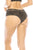 Floral Pattern Velvet Hipster  With Lace Trim