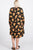 Floral Mock Neck Hidden Pocket Round Hem Midi Dress