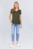 V-neck Rayon Jersey Top