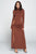 Side Tie Long Sleeve Dress
