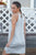 Silver Dust Satin Front Lace Up Grommet Studded Mini Dress